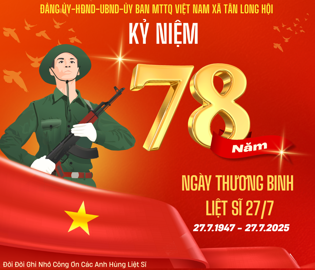 [Infographics] Lịch sử Ngày Thương binh-Liệt sỹ 27/7
