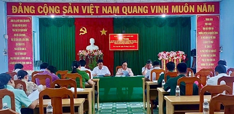 Đảng ủy xã Tân Long Hội sơ kết 01 năm vận hành bộ máy của hệ thống chính trị và chính quyền địa phương 2 cấp
