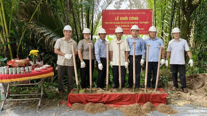 Khởi công xây dựng công trình cầu liên ấp Đồng Bé – Tân Tiến
